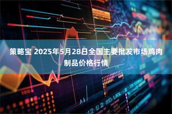 策略宝 2025年5月28日全国主要批发市场鸡肉制品价格行情